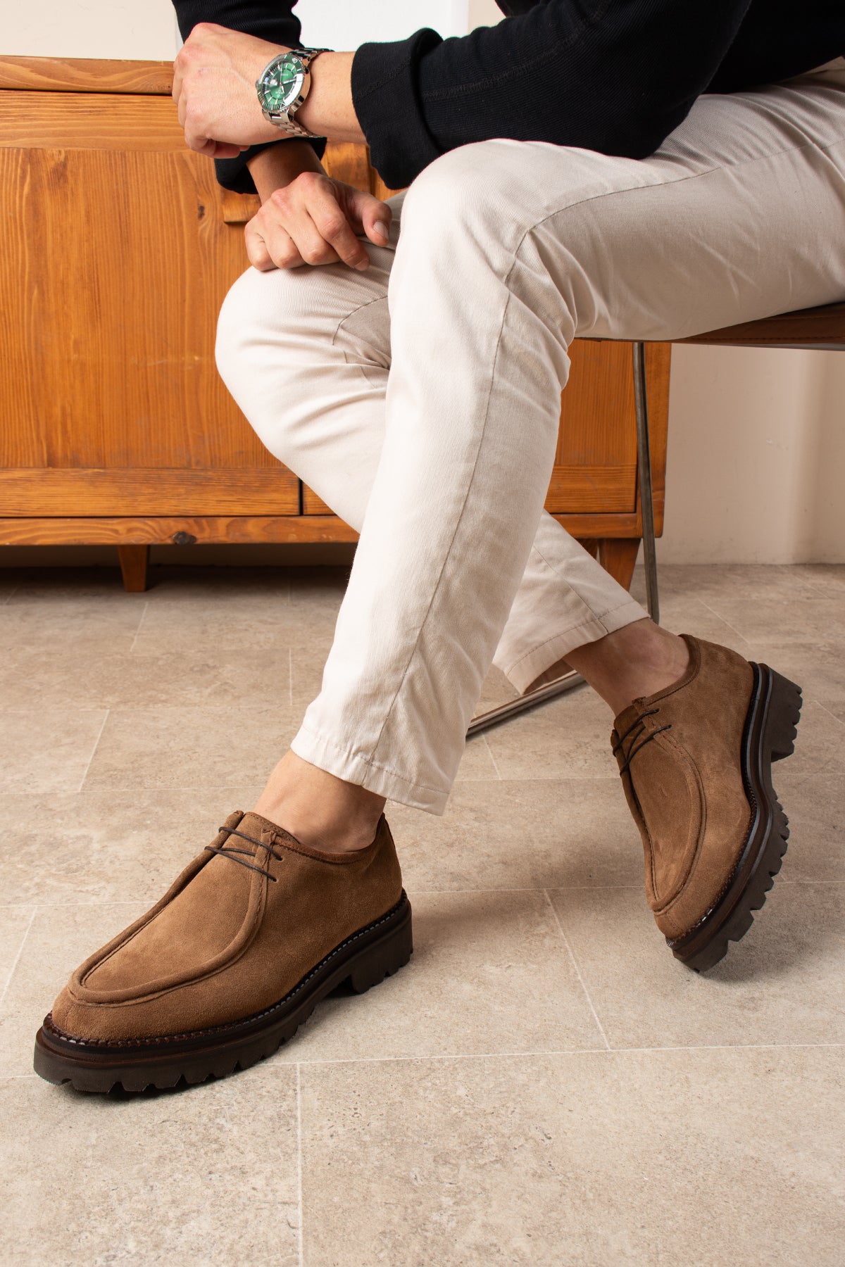 Bağcıklı Hakiki Deri Loft Taban Casual Ayakkabı